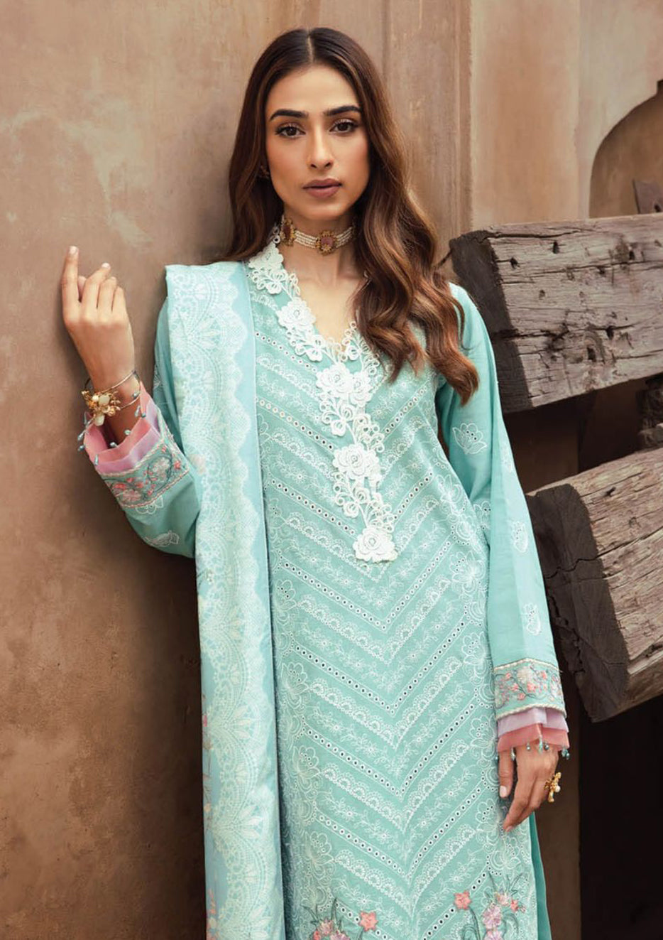 RajBari Premium ChikanKari'23 D-6B - Mohsin Saeed Fabrics