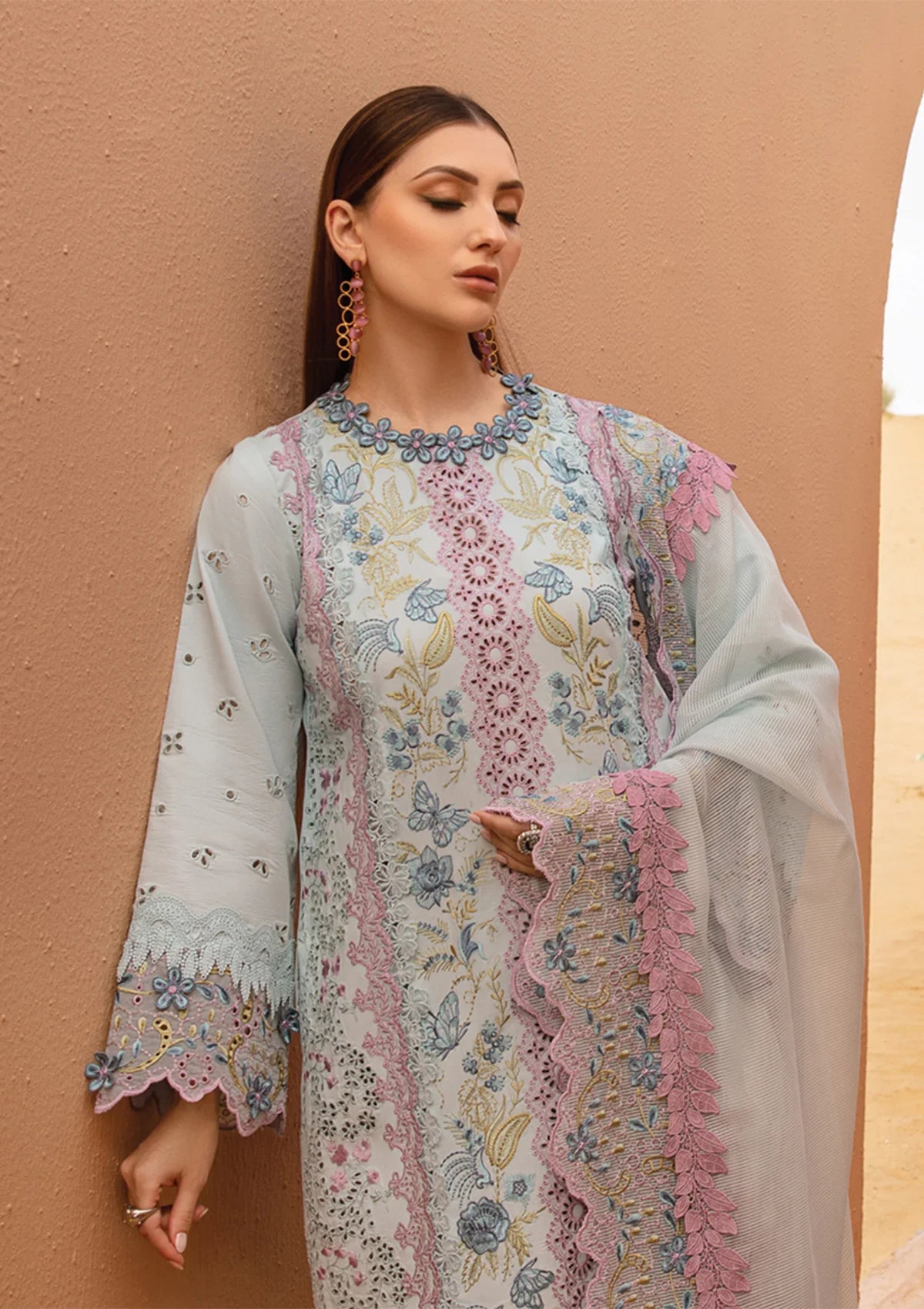 Rang Rasiya Premium Lawn'24 D-02-Parisa - Mohsin Saeed Fabrics