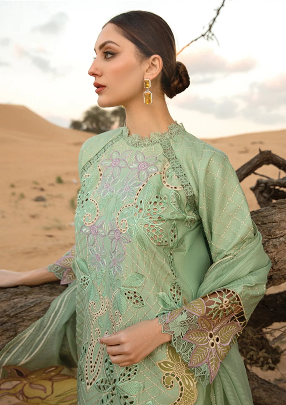 Rang Rasiya Premium Lawn'24 D-08-Elnaz - Mohsin Saeed Fabrics