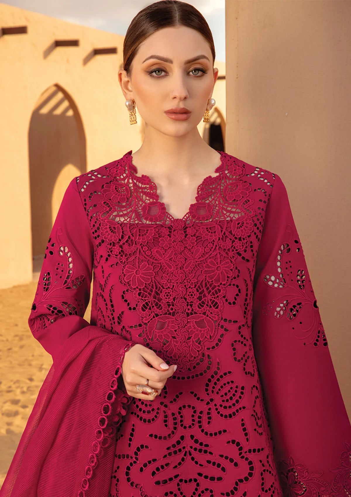 Rang Rasiya Premium Lawn'24 D-10-Rameen - Mohsin Saeed Fabrics
