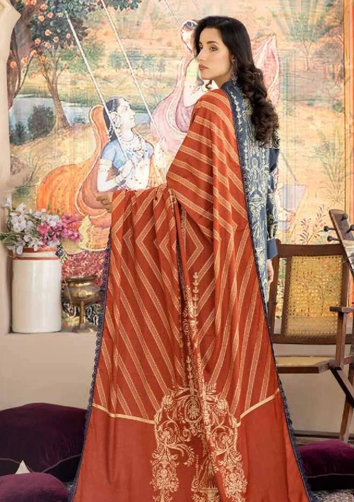 Rang-e-Baharan by Wania'22 Vol-01 WP-222 - Mohsin Saeed Fabrics