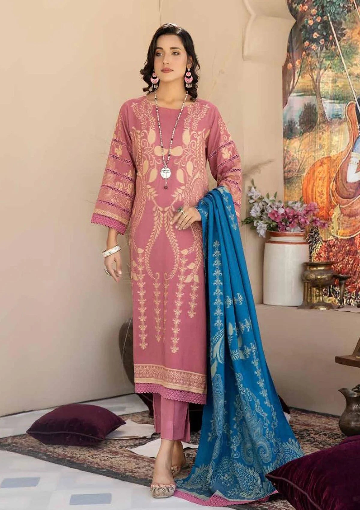 Rang-e-Baharan by Wania'22 Vol-01 WP-226 - Mohsin Saeed Fabrics