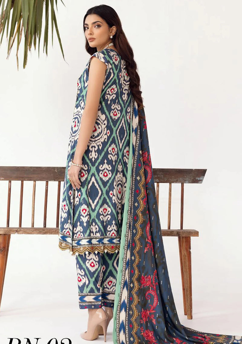 RangNagar By Nur Printed Slub'24 DN-02