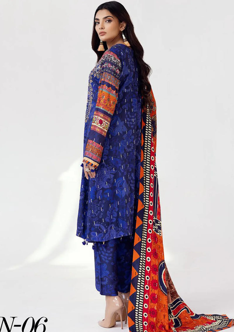 RangNagar By Nur Printed Slub'24 DN-06