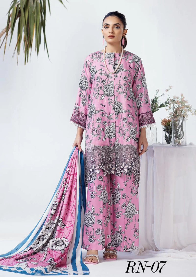 RangNagar By Nur Printed Slub'24 DN-07