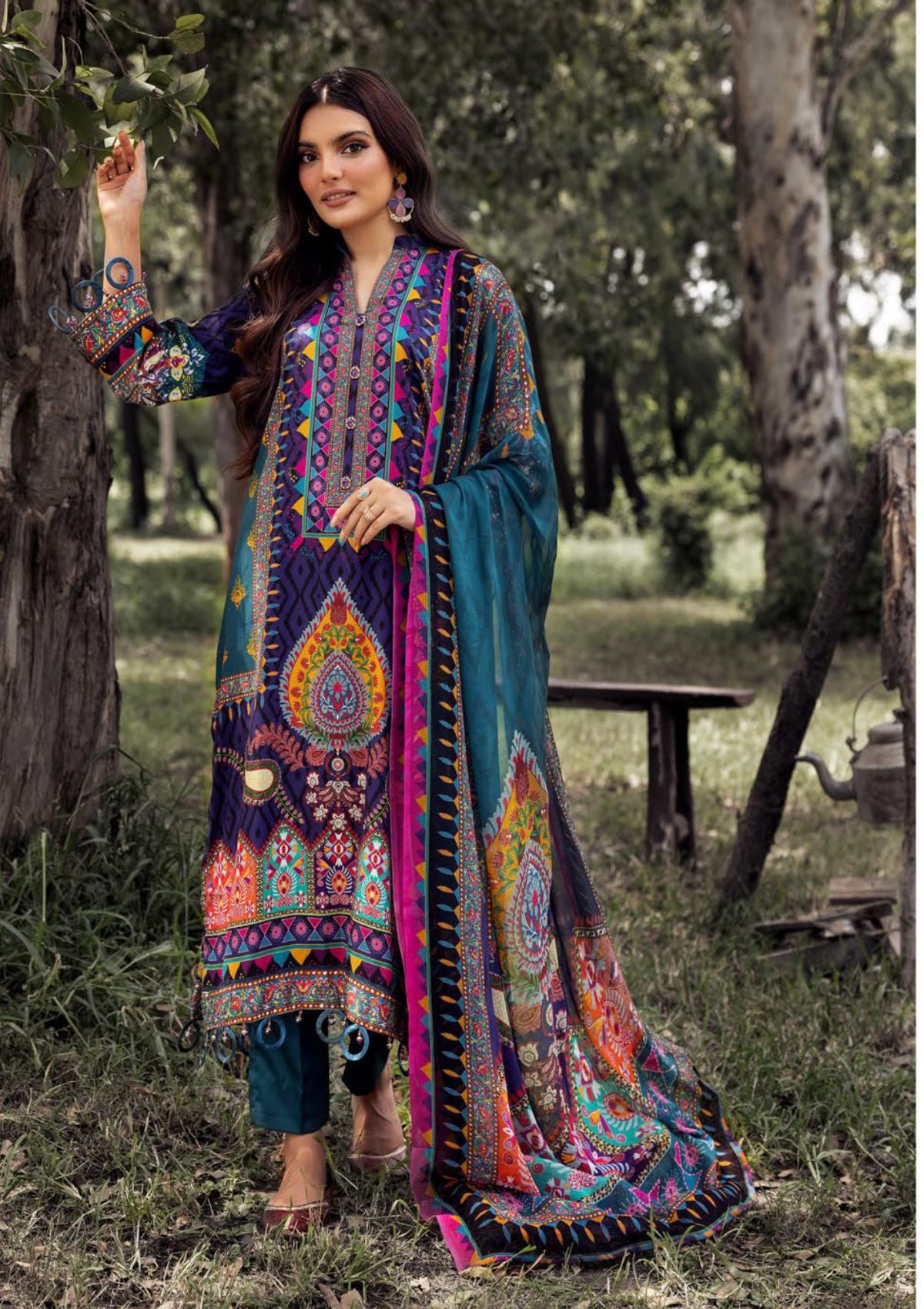 Rang Nagar by NUR'23 RN-10 - Mohsin Saeed Fabrics