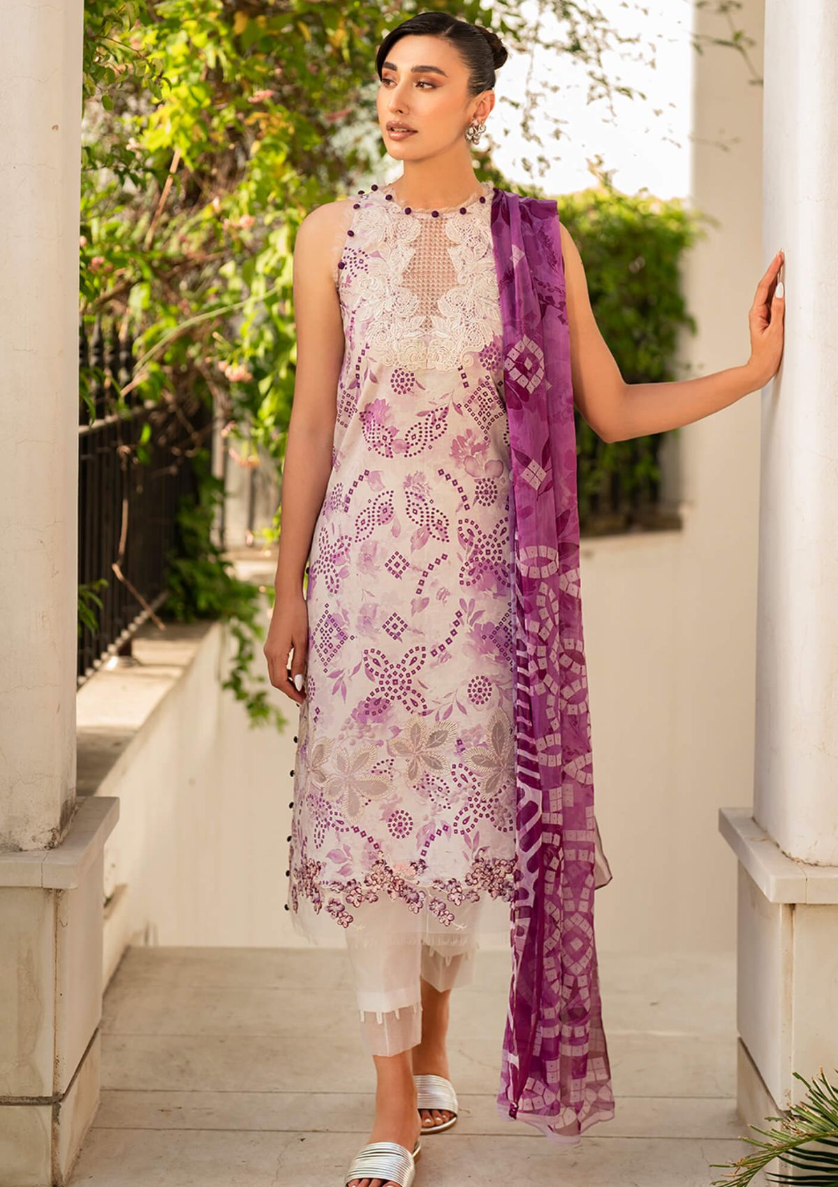 Asifa & Nabeel Meraki Summer Vol-2'24 MK-10 Reshmi - Mohsin Saeed Fabrics