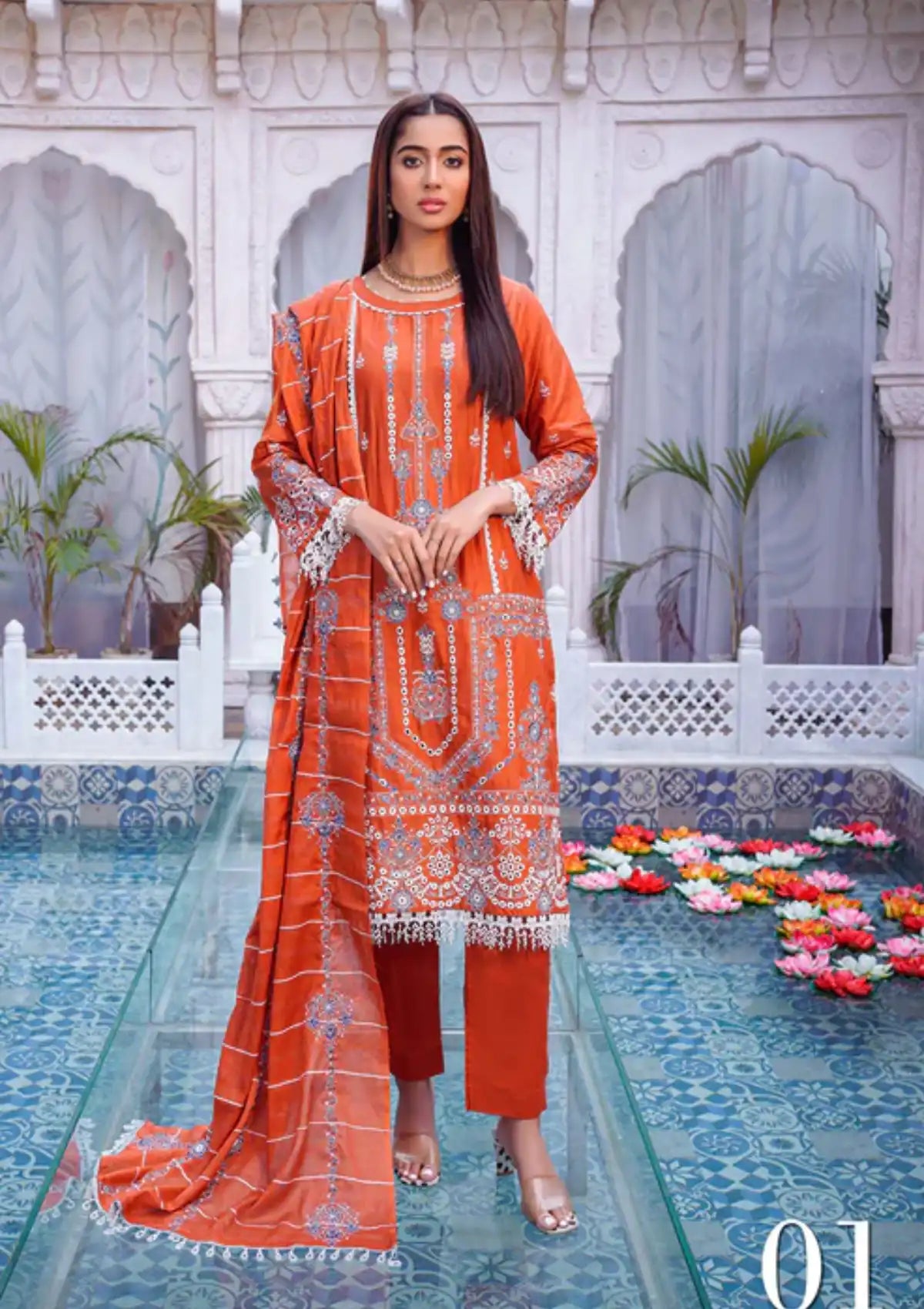 Rimal By Usman Kashif'24 Vol-06 D-01 - Mohsin Saeed Fabrics