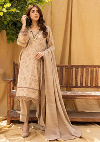 Riwayat Emb Leather Peach'23 R-09 - Mohsin Saeed Fabrics