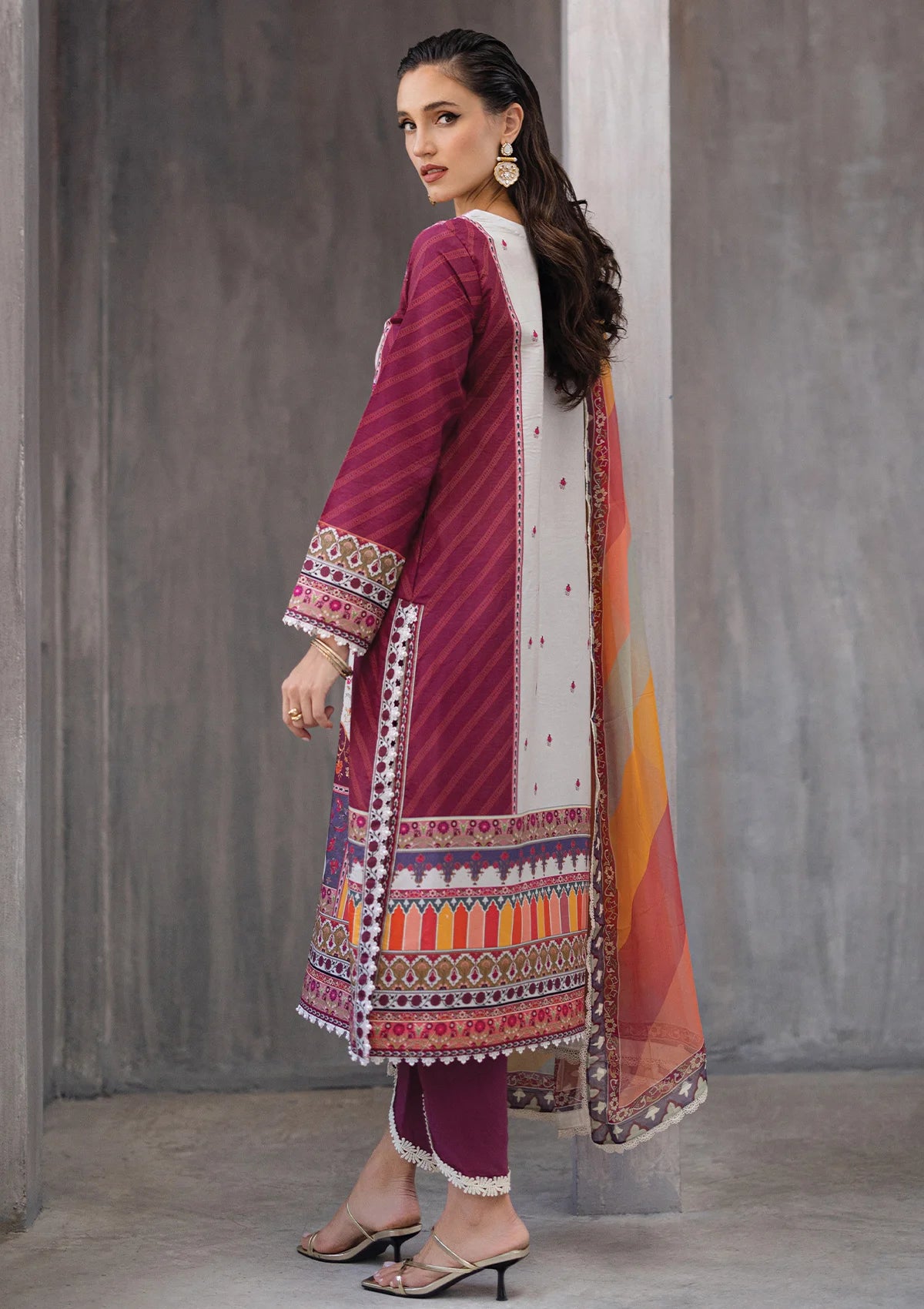 Roheenaz Azalea Printed Lawn'24 RNZ-05B - Mohsin Saeed Fabrics