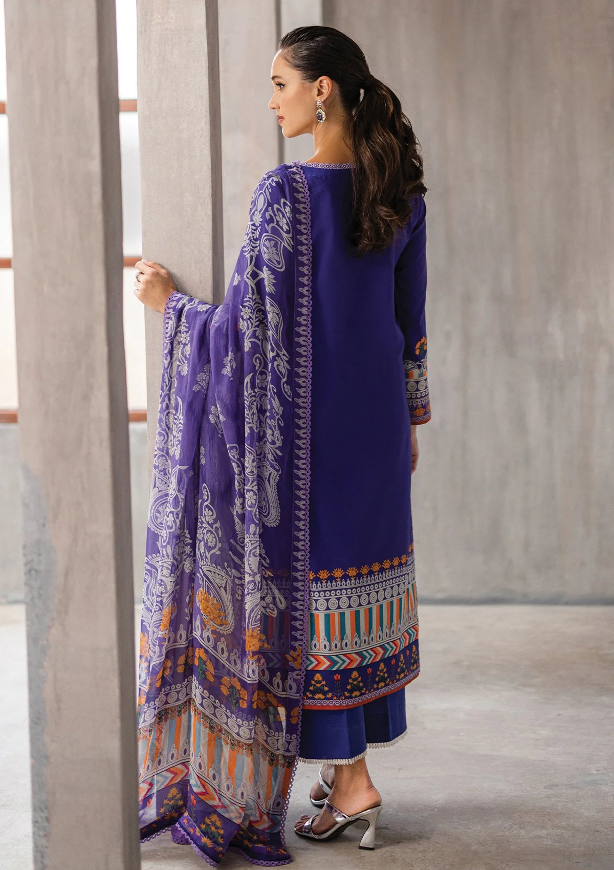 Roheenaz Azalea Printed Lawn'24 RNZ-08A - Mohsin Saeed Fabrics