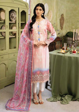 Roheenaz Flora Printed Lawn'24 RNP-01A-AMARA - Mohsin Saeed Fabrics