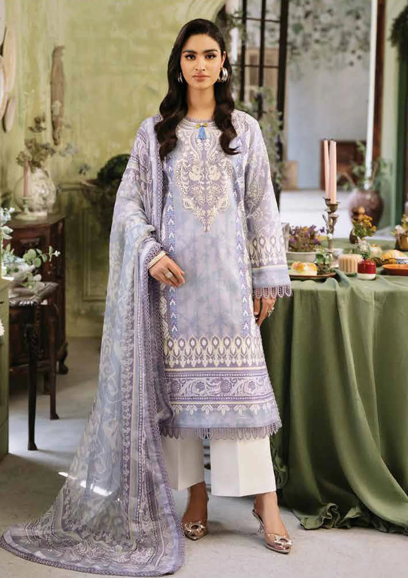 Roheenaz Flora Printed Lawn'24 RNP-02B-LUMINA - Mohsin Saeed Fabrics