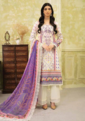 Roheenaz Flora Printed Lawn'24 RNP-06B-EVANGELINE - Mohsin Saeed Fabrics