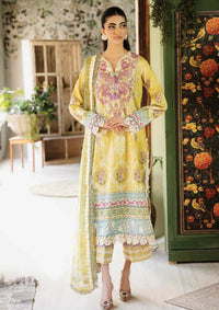 Roheenaz Flora Printed Lawn'24 RNP-07B-MYSTIQUE - Mohsin Saeed Fabrics