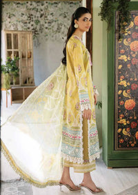 Roheenaz Flora Printed Lawn'24 RNP-07B-MYSTIQUE - Mohsin Saeed Fabrics