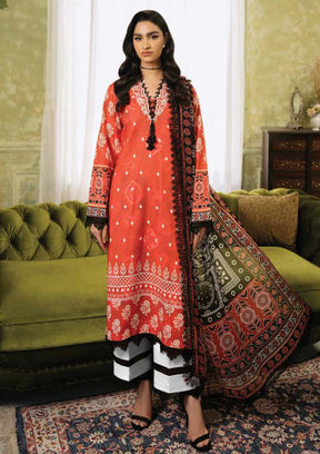 Roheenaz Flora Printed Lawn'24 RNP-08A-SOLSTICE - Mohsin Saeed Fabrics