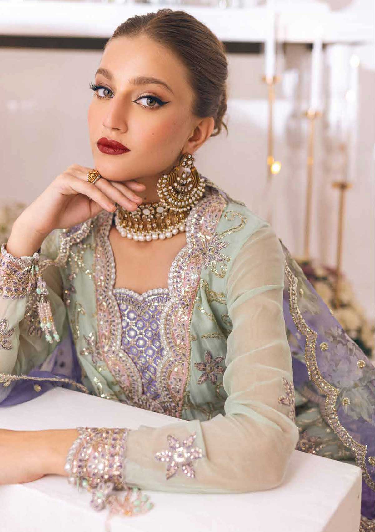 Roheenaz Sawariya Luxury Kalidaar Chiffon'23 D-04
