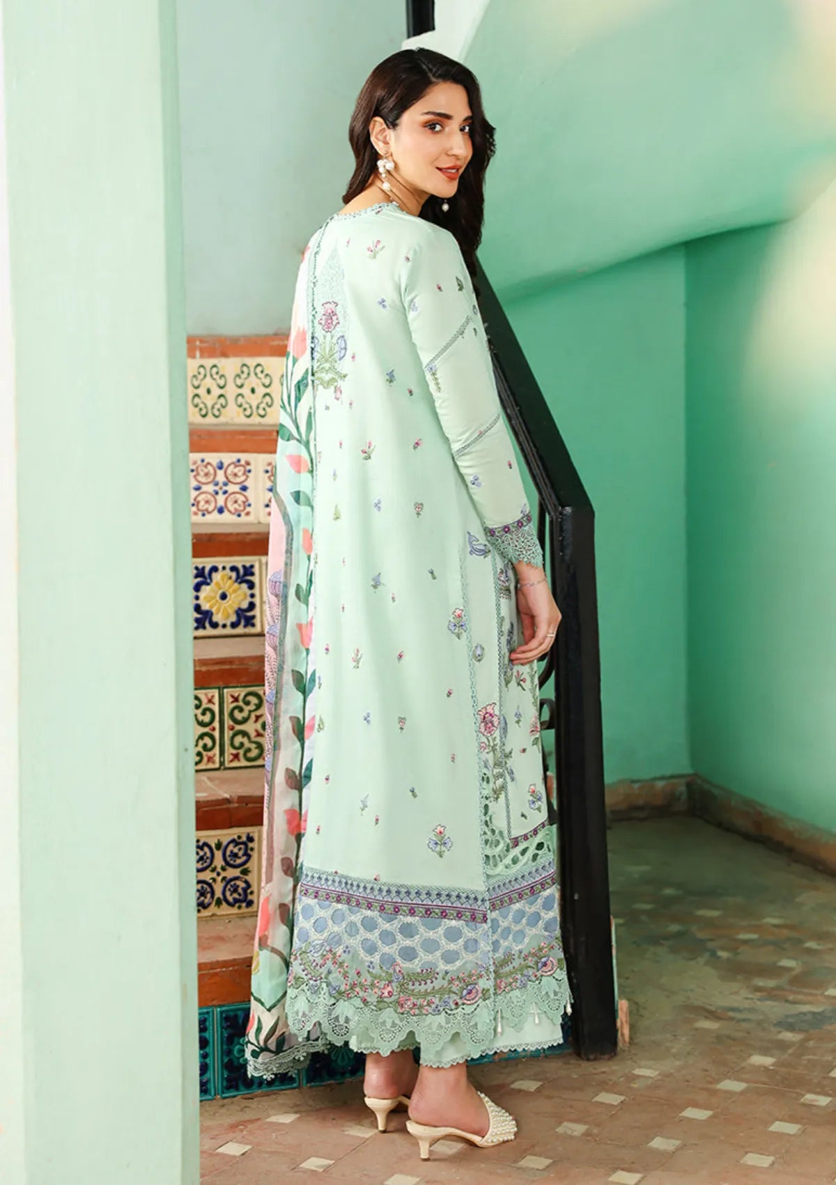 Roheenaz Summer Reverie Luxury Lawn'26 D-212 Rosaline