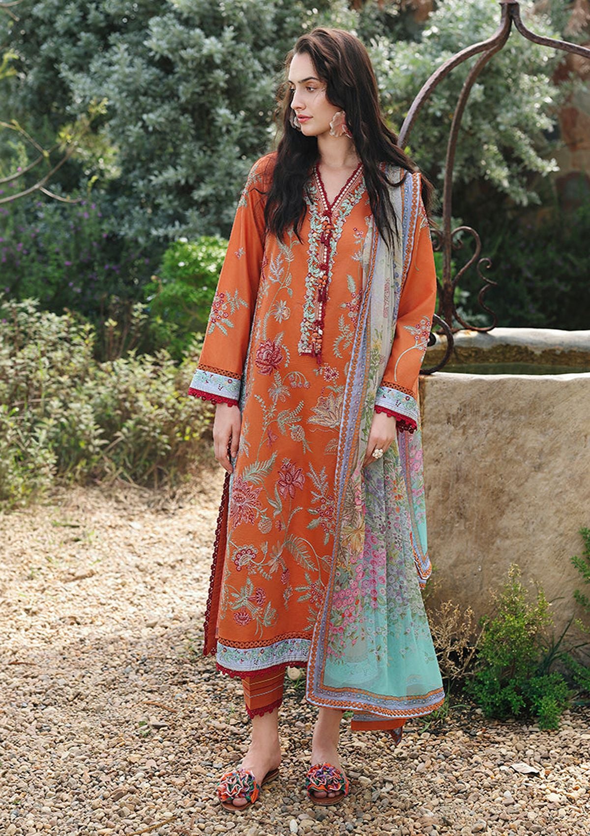 Mushq Hemline The Secret Garden Lawn'26 D-09 Rosearie Dream