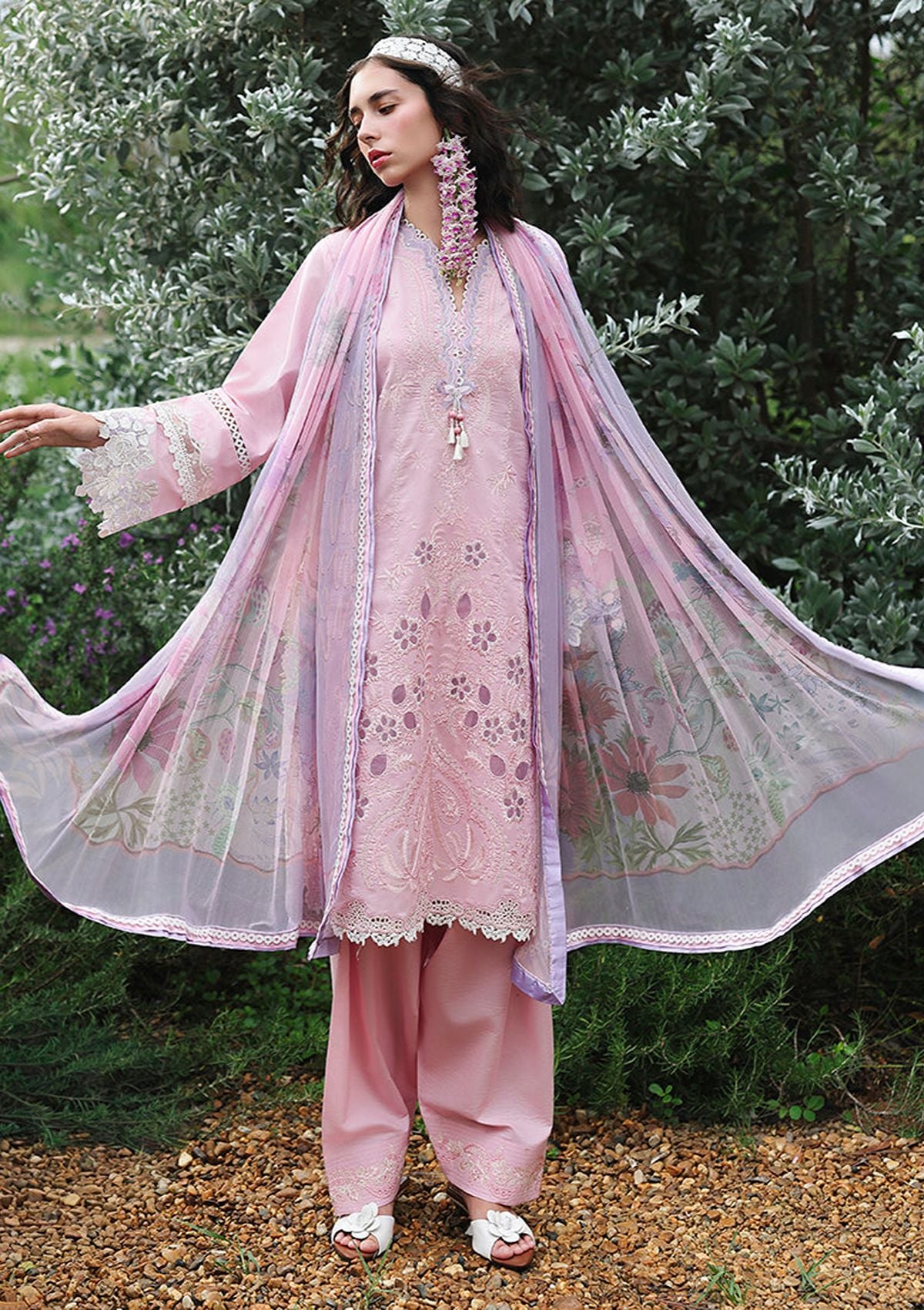 Mushq Hemline The Secret Garden Lawn'26 D-10 Rosewood Secret