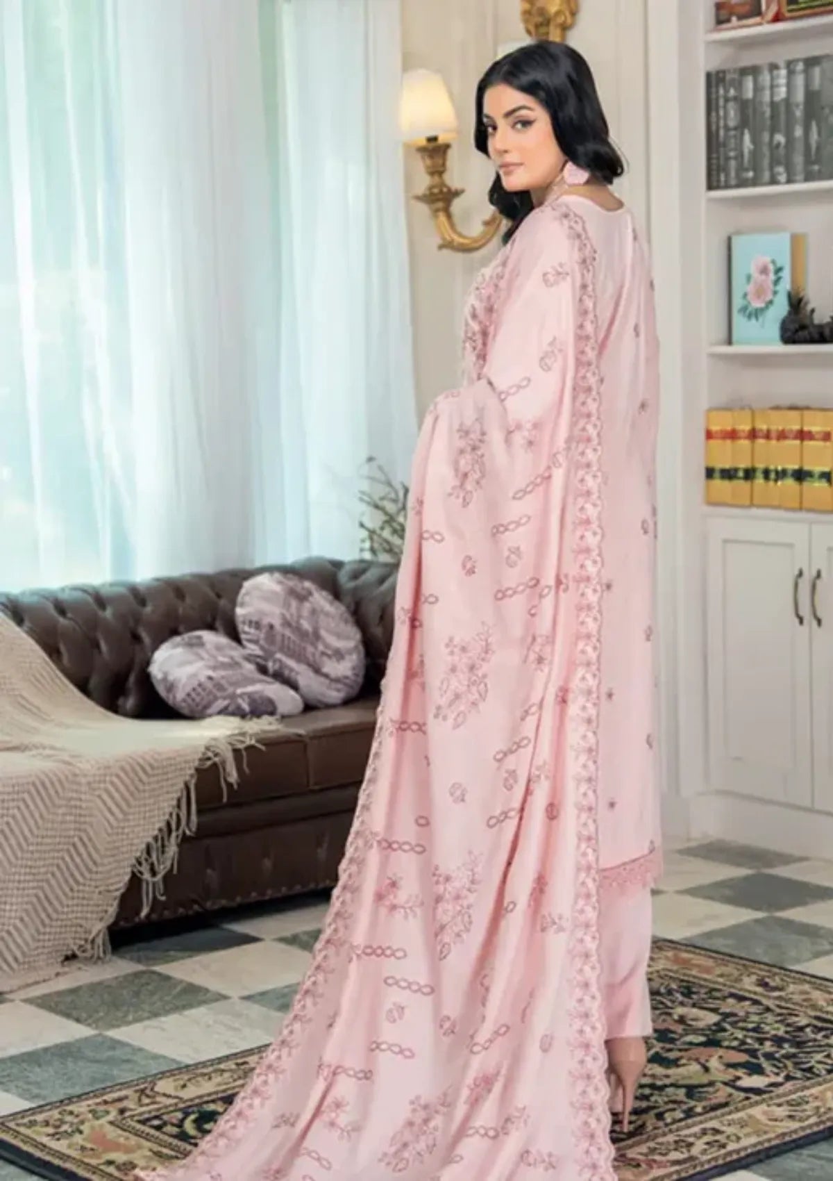 Rubab Riaz Riaz Arts Rubab Premium Winter'25 D-01 – Mohsin Saeed Fabrics