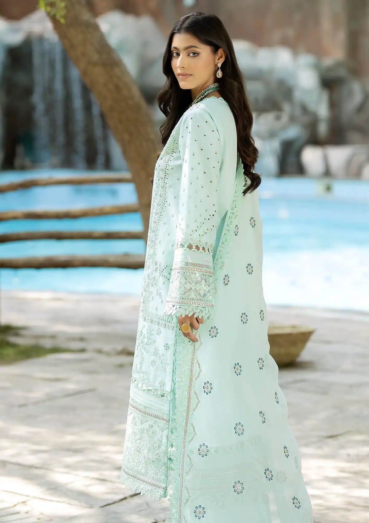 Imrozia Serene Subah-e-Roshan Lawn'24 SL-65 Aarzoo - Mohsin Saeed Fabrics