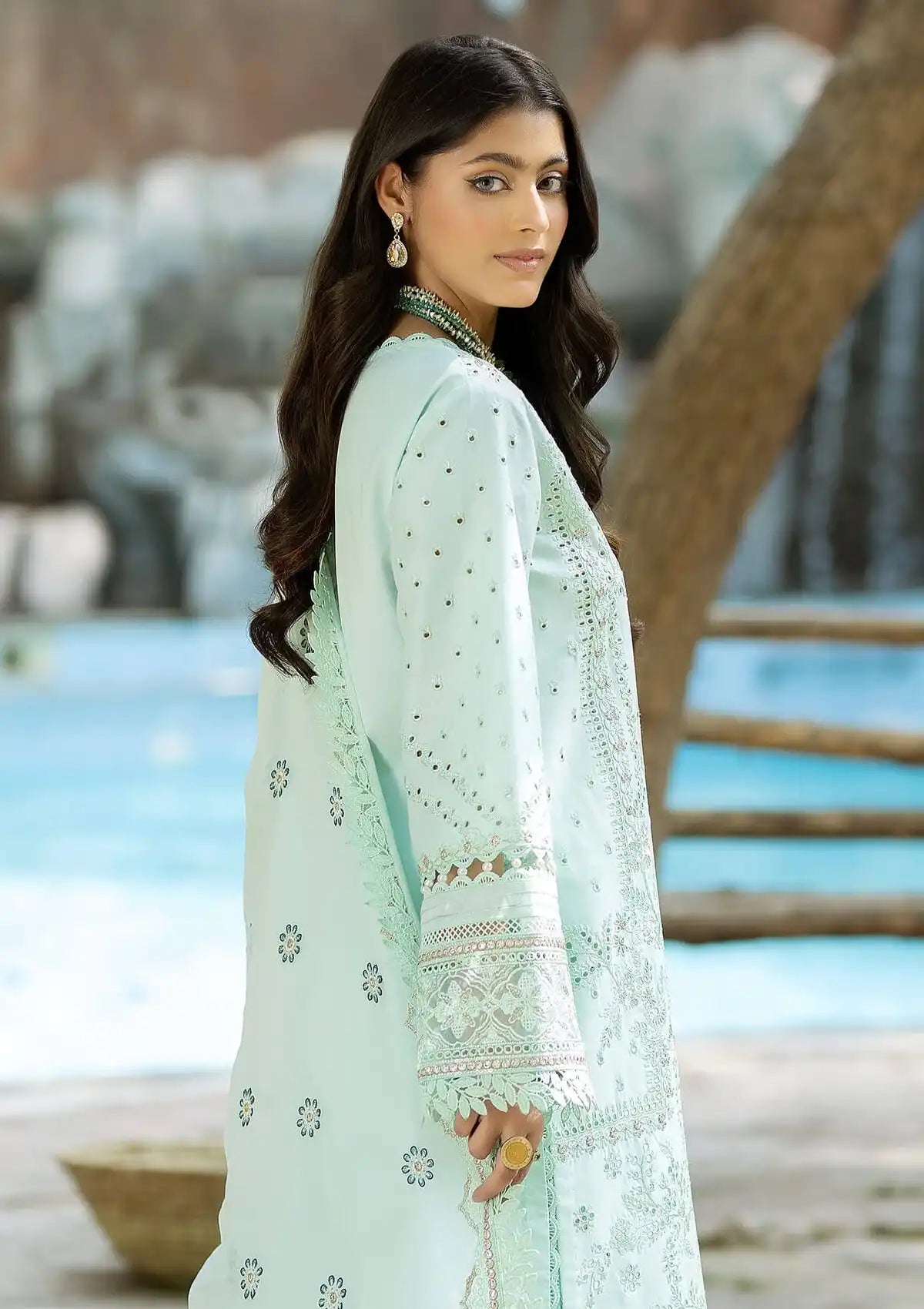 Imrozia Serene Subah-e-Roshan Lawn'24 SL-65 Aarzoo - Mohsin Saeed Fabrics