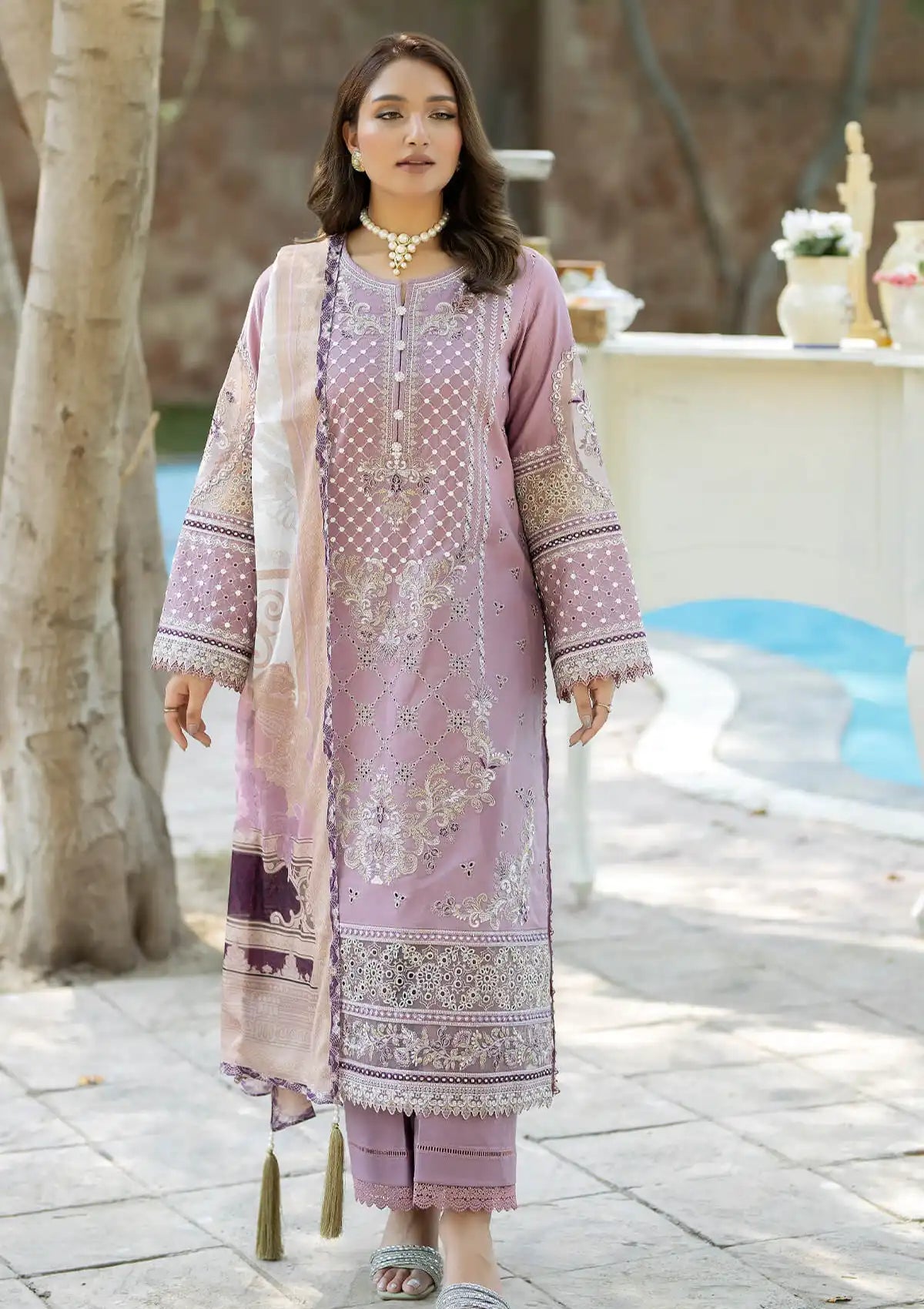 Imrozia Serene Subah-e-Roshan Lawn'24 SL-67 Khawab - Mohsin Saeed Fabrics