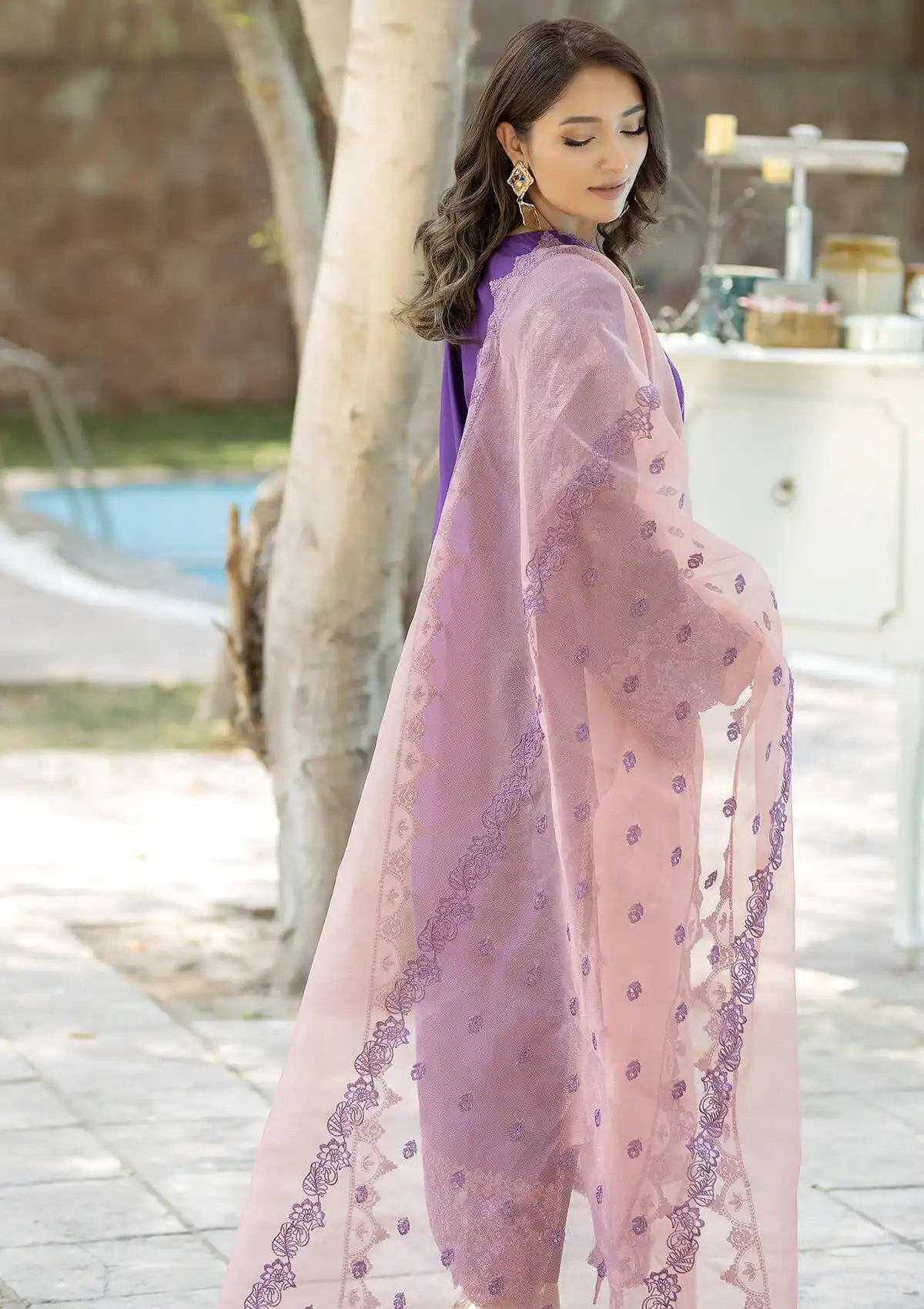 Imrozia Serene Subah-e-Roshan Lawn'24 SL-68 Gulzaar - Mohsin Saeed Fabrics