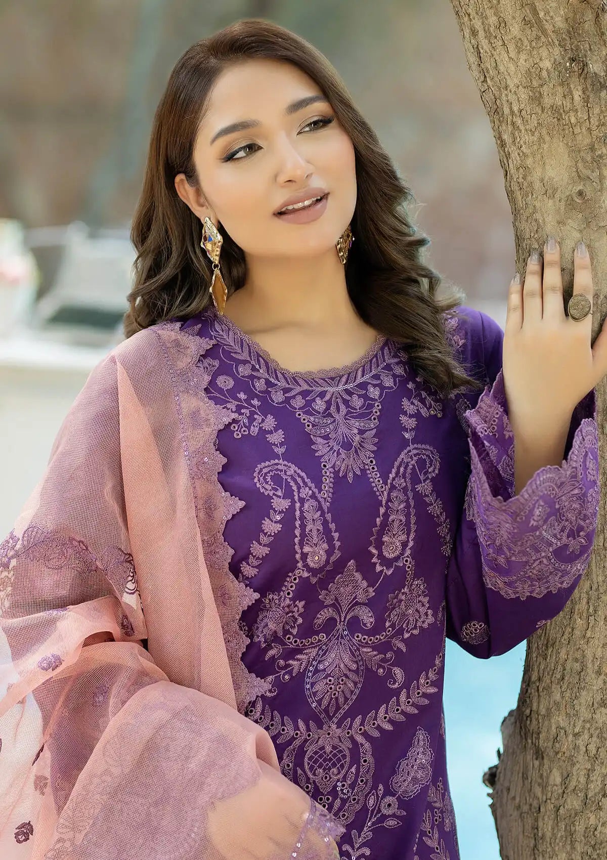 Imrozia Serene Subah-e-Roshan Lawn'24 SL-68 Gulzaar - Mohsin Saeed Fabrics