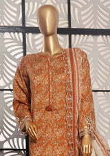Sadabahar Cutwork Pret Lawn'24 Vol-01 D-03 - Mohsin Saeed Fabrics