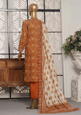 Sadabahar Cutwork Pret Lawn'24 Vol-01 D-03 - Mohsin Saeed Fabrics