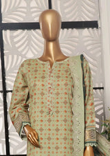 Sadabahar Cutwork Pret Lawn'24 Vol-01 D-01 - Mohsin Saeed Fabrics
