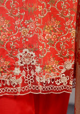Sadabahar Cutwork Pret Lawn'24 Vol-01 D-08 - Mohsin Saeed Fabrics