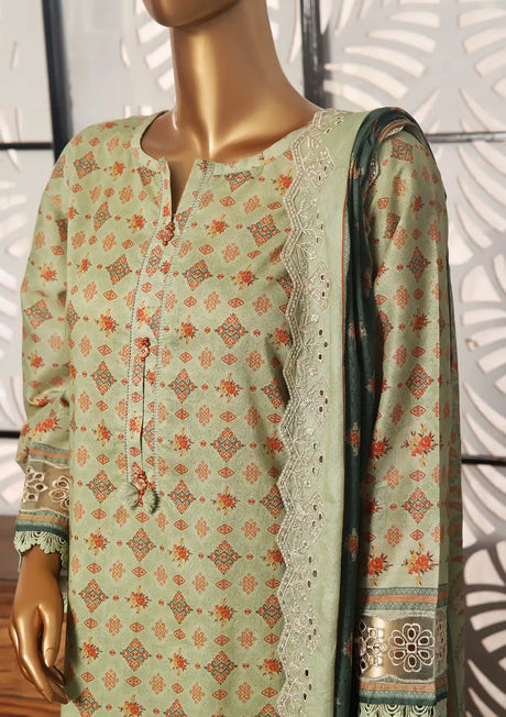 Sadabahar Cutwork Pret Lawn'24 Vol-01 D-01 - Mohsin Saeed Fabrics