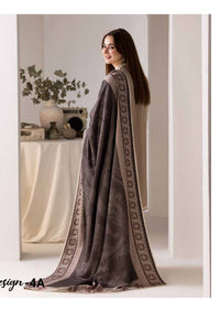 beautifully designed Embroidered Marina Twill Shawl 