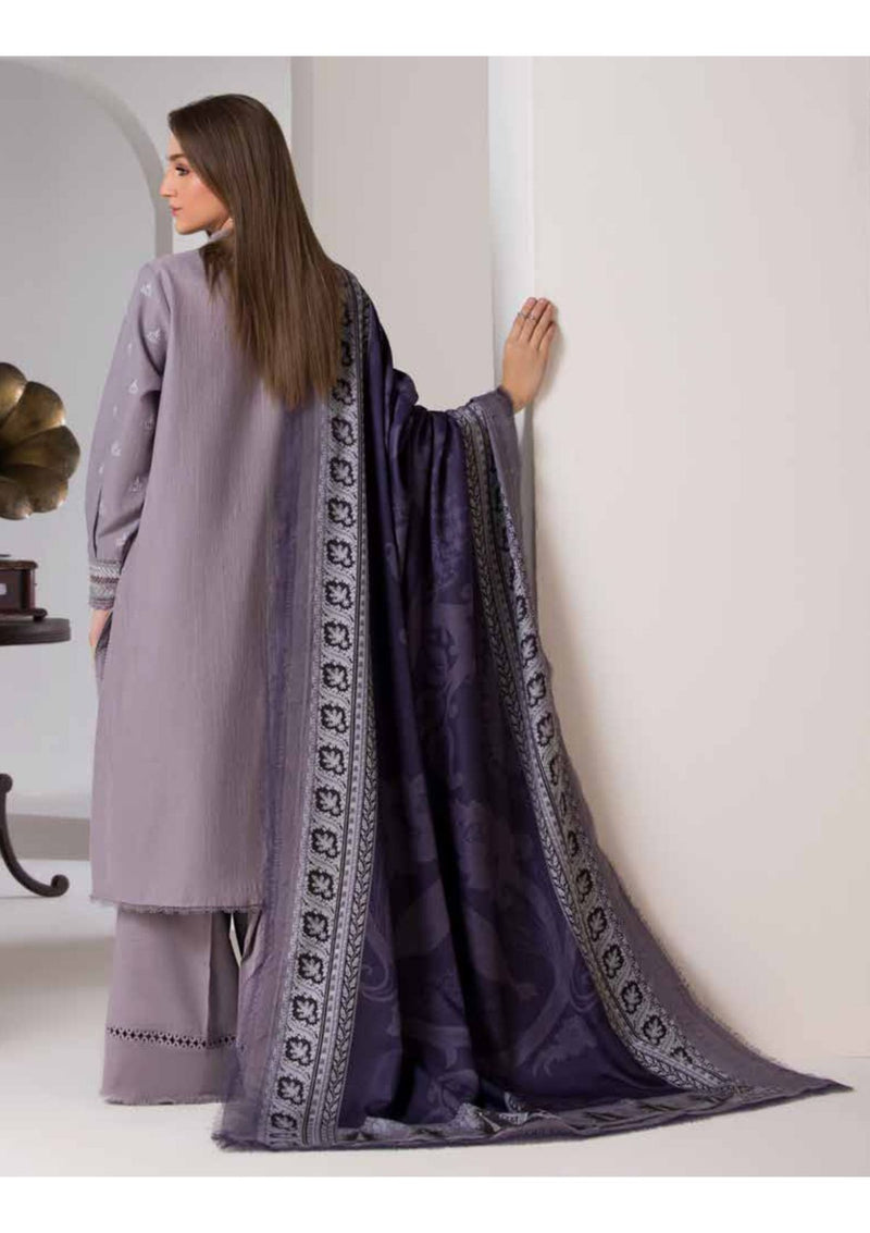 Beautiful Embroidered Marina Twill Shawl and Shawl border of Sobia Nazir Winter Shawl'24 