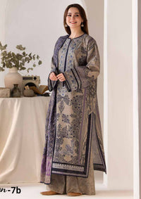 Embroidered Khaddar Front Center and  Embroidered Marina Twill Shawl from Sobia Nazir Winter Shawl'24 collection.
