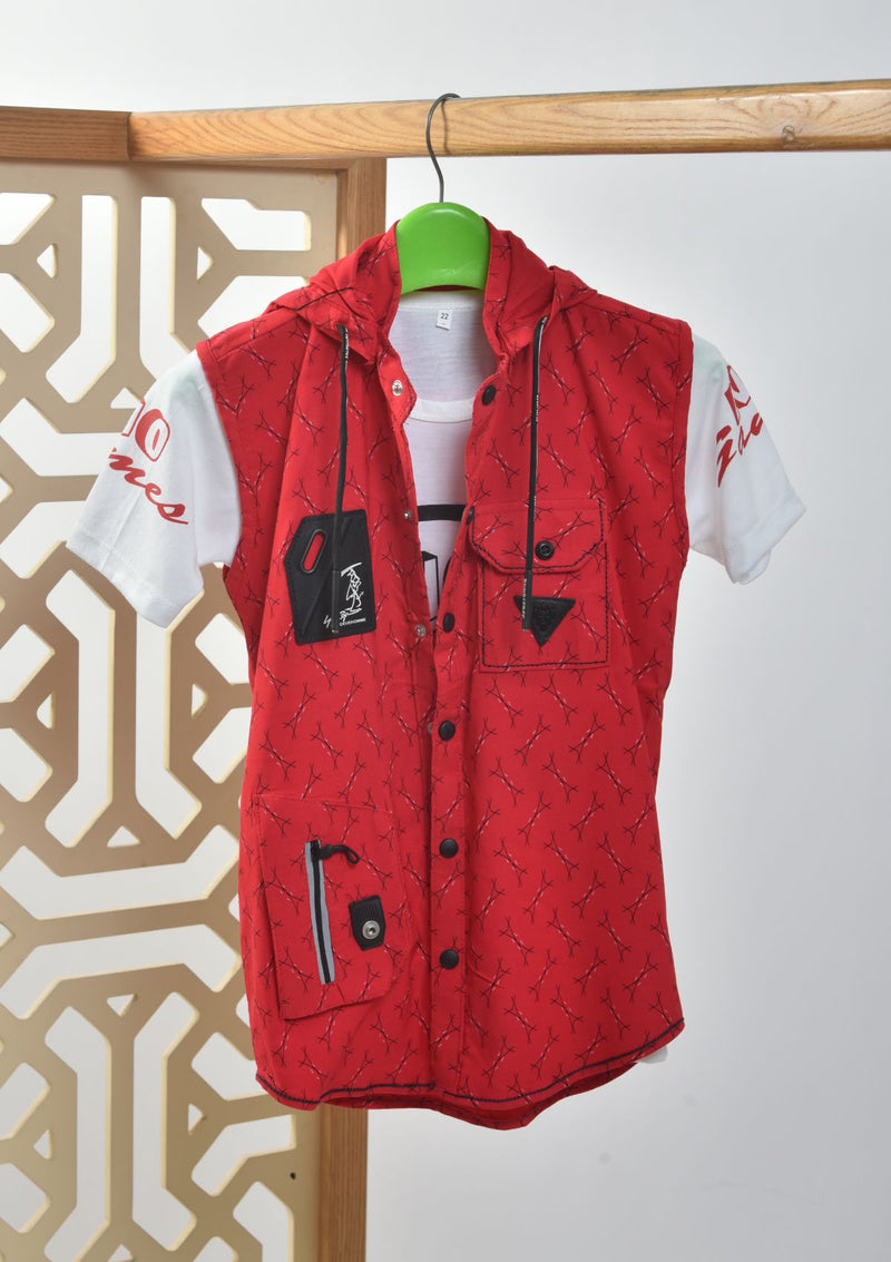 Baby Boy Shirt D7816 Red