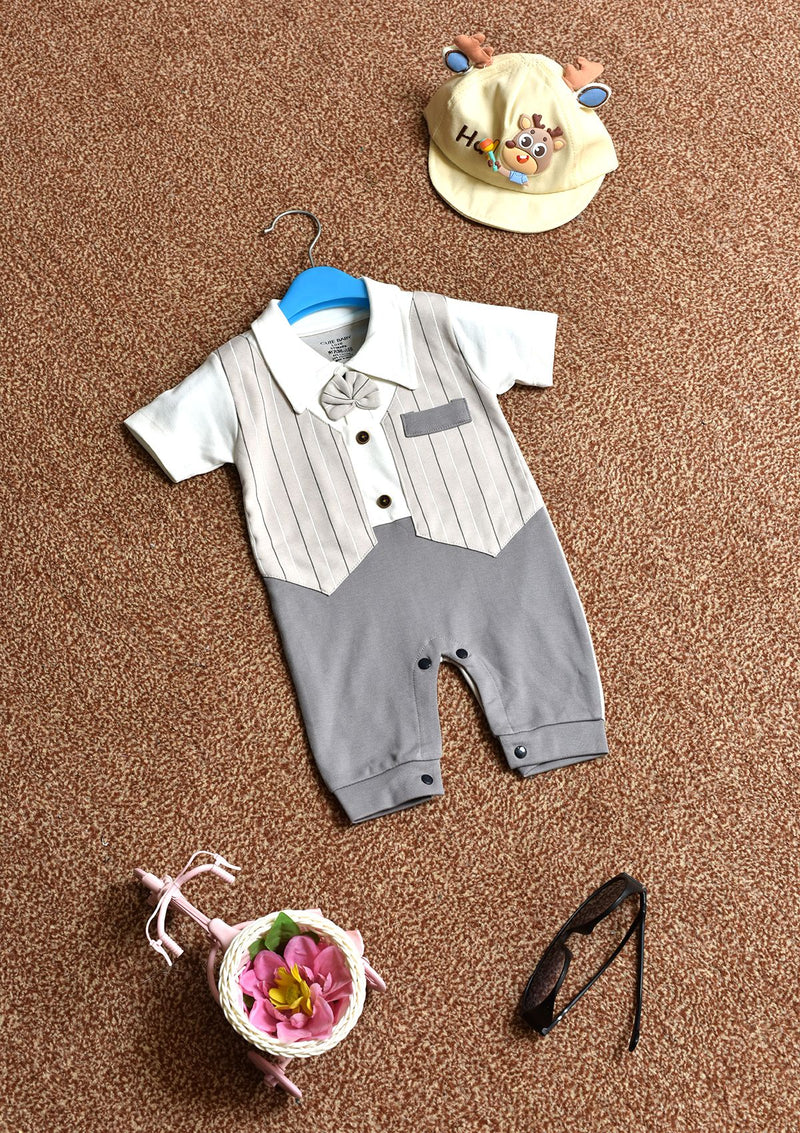 Baby Boy Suit D8009 Grey - Mohsin Saeed Fabrics