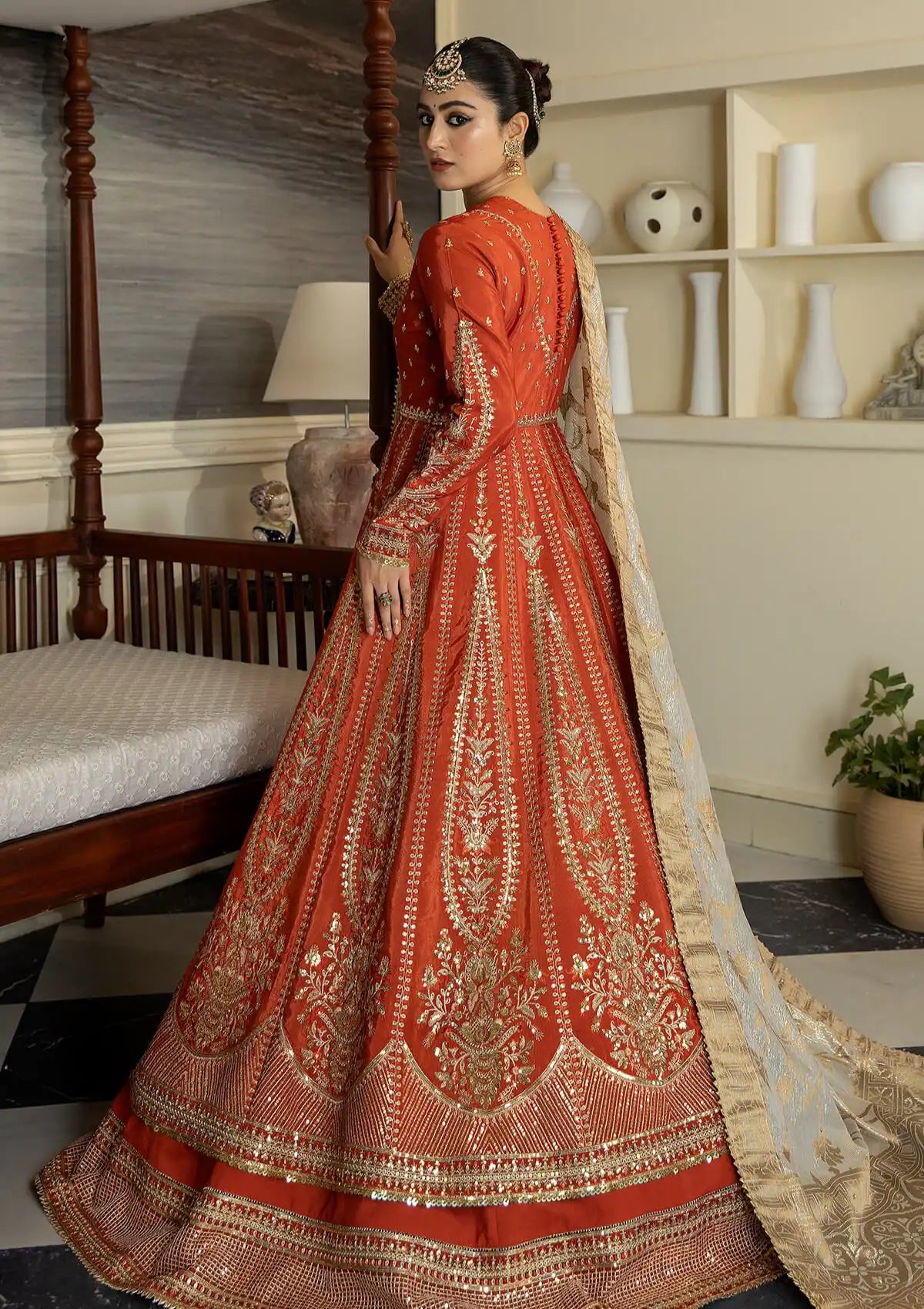 Serene Jahaan Ara Emb Raw Silk'23 SRS-10 Gauhar