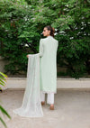 Sable Vogue Shiree Lawn'24 SSC-01 Mint Garden - Mohsin Saeed Fabrics