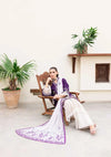 Sable Vogue Shiree Lawn'24 SSC-03 Plum Orchid