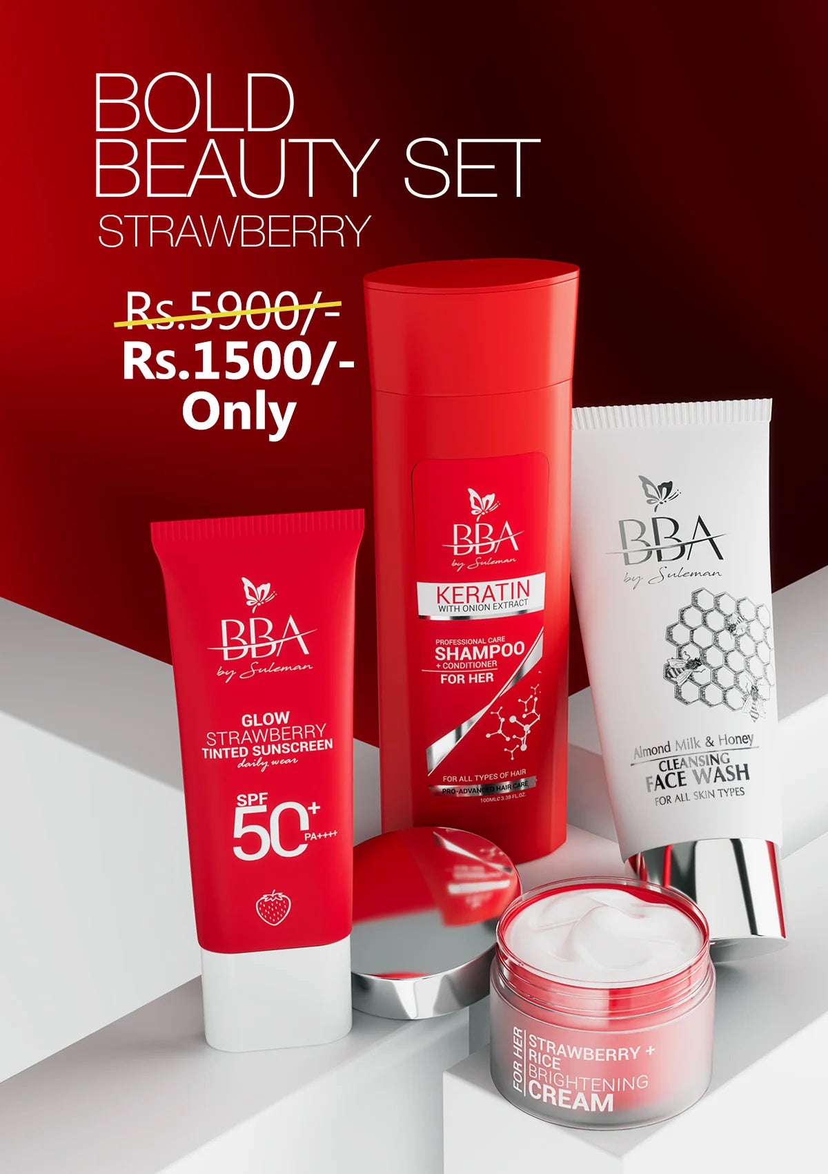 Bold Beauty Set (Strawberry)