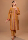 Safwa Summer Pret'24 2 Pcs P000395-GOLD - Mohsin Saeed Fabrics