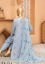 Saleeqah By KZ Lawn'24 Vol-08 D-01 - Mohsin Saeed Fabrics