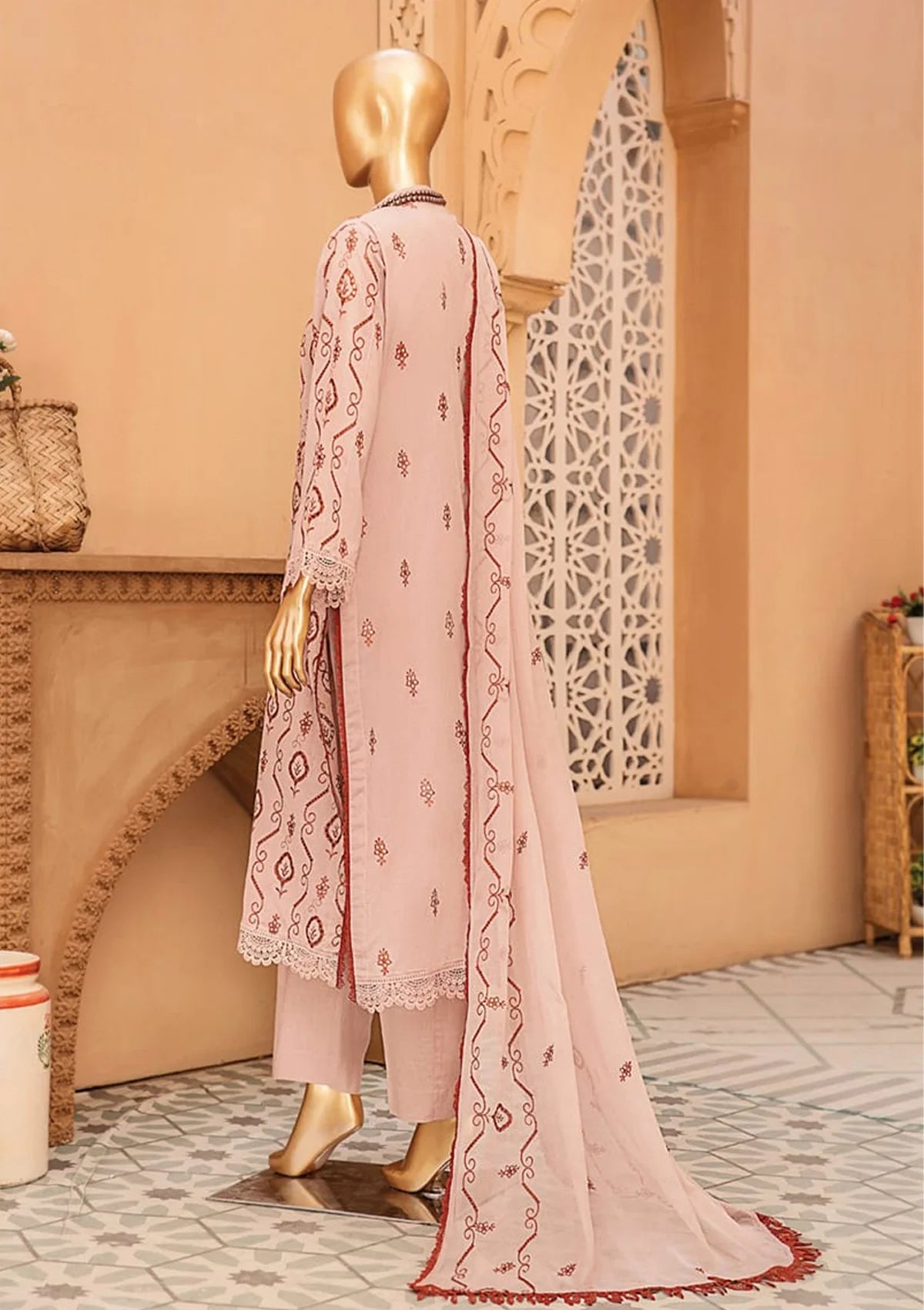 Saleeqah By KZ Lawn'24 Vol-08 D-05 - Mohsin Saeed Fabrics