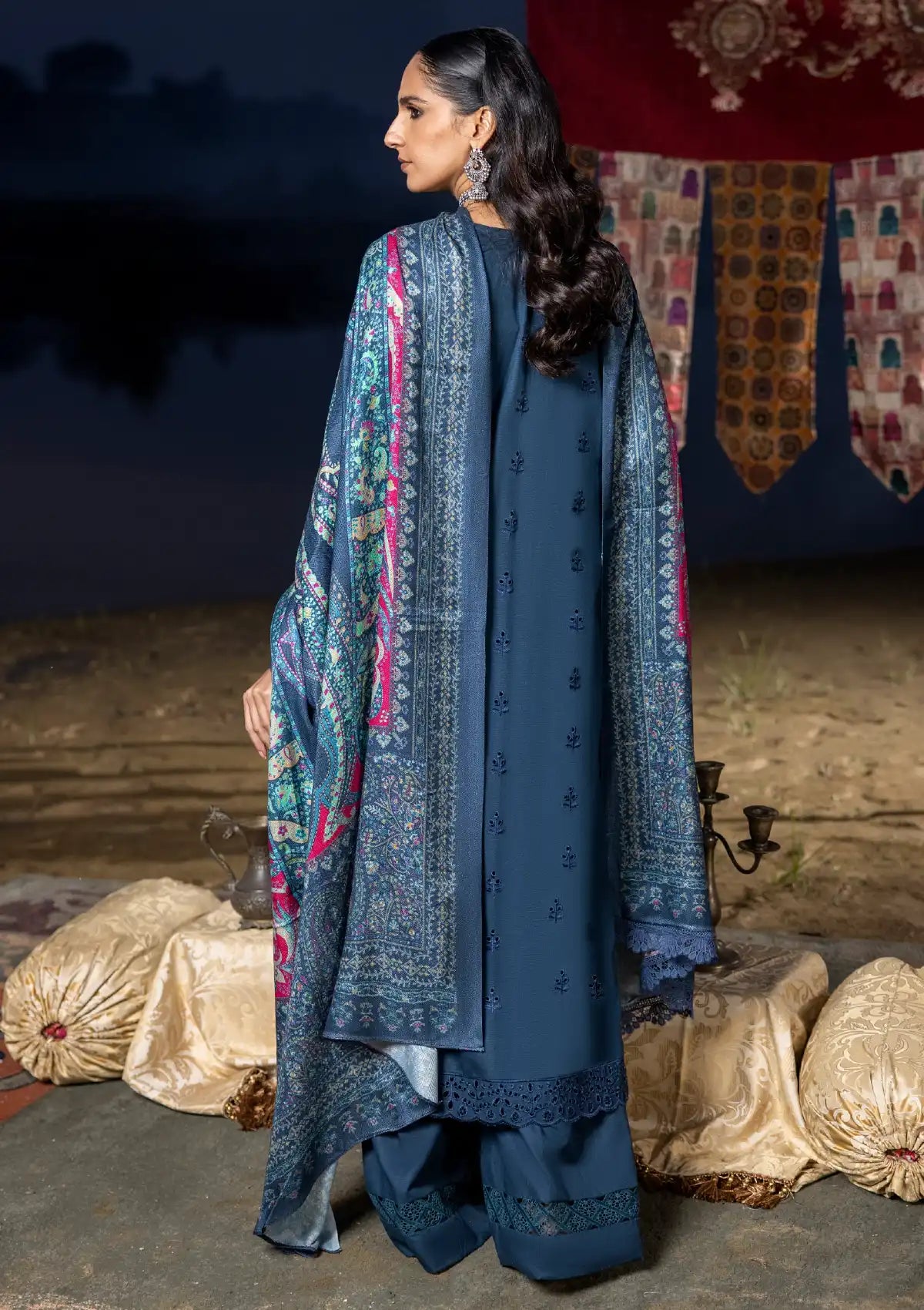 Saraab By Panache Emb Khaddar'23 A-04 - Mohsin Saeed Fabrics
