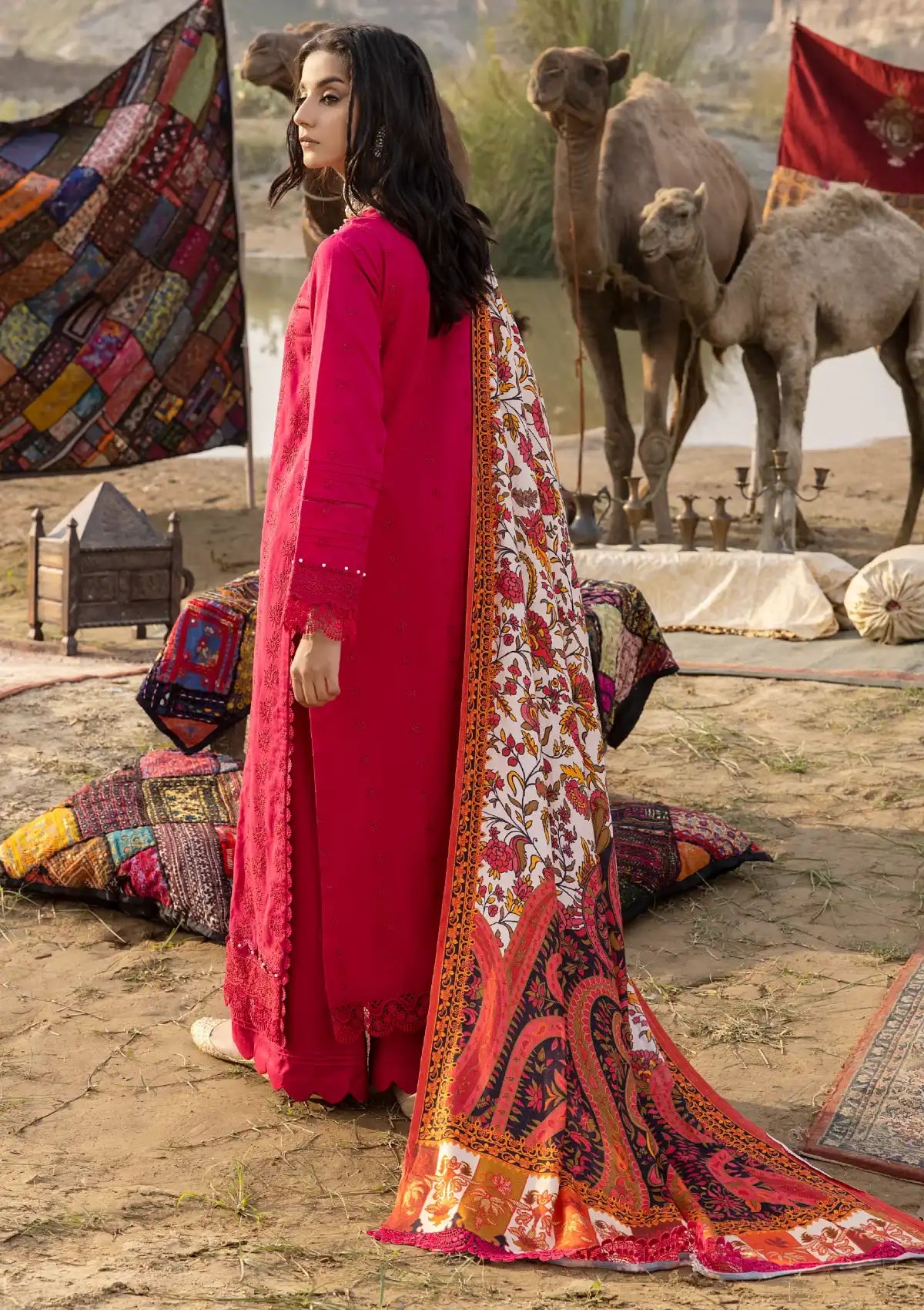 Saraab By Panache Emb Khaddar'23 A-02 - Mohsin Saeed Fabrics